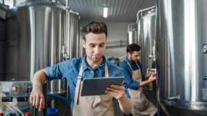 Man answering Brewery Event Questions