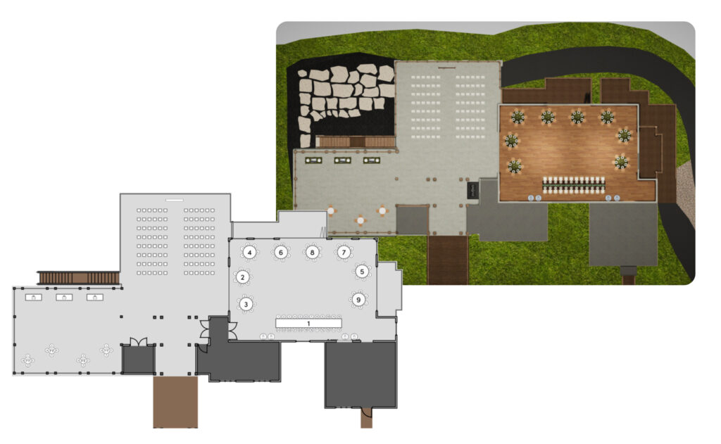 View of Tripleseat Floorplans