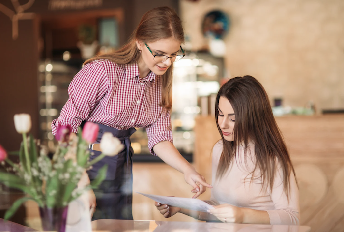 waitress upselling